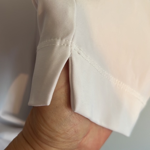 Clara Sun Woo White Jersey Knit Capri Pant size small - Picture 3 of 3